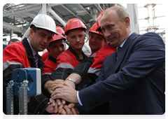 Prime Minister Vladimir Putin touring SIBUR-Neftekhim and LUKoil-Nizhegorodnefteorgsintez production sites