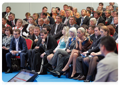 Участники конференции партии «Единая Россия» по стратегии развития Приволжского федерального округа