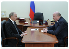 Prime Minister Vladimir Putin meeting with Nizhny Novgorod Region Governor Valery Shantsev