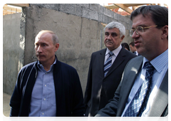 Председатель Правительства Российской Федерации В.В.Путин посетил с.Иватино Владимирской области, где ознакомился с ходом строительства жилья
