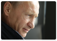 Председатель Правительства Российской Федерации В.В.Путин посетил судно «Солитэр», которое укладывает трубы газопровода «Северный поток» в Финском заливе