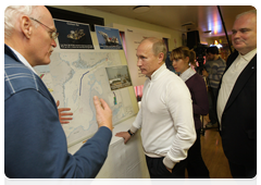 Председатель Правительства Российской Федерации В.В.Путин посетил судно «Солитэр», где провел встречу с участниками проекта «Северный поток»