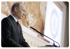 Председатель Правительства Российской Федерации В.В.Путин выступил на международном форуме «Арктика – территория диалога»