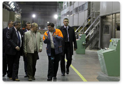 Председатель Правительства Российской Федерации В.В.Путин посетил ОАО «Монди Сыктывкарский ЛПК»