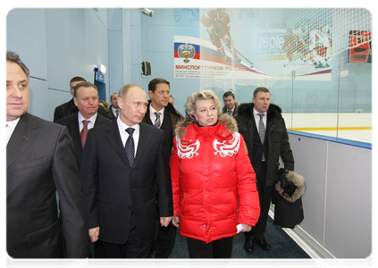 Председатель Правительства Российской Федерации В.В.Путин посетил учебно-тренировочный центр «Новогорск» в Подмосковье