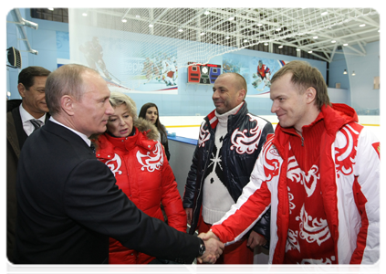 Председатель Правительства Российской Федерации В.В.Путин посетил учебно-тренировочный центр «Новогорск» в Подмосковье