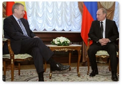 Председатель Правительства Российской Федерации В.В.Путин встретился с Премьер-министром Бельгии И.Летермом