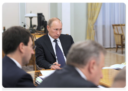 Председатель Правительства Российской Федерации В.В.Путин провёл совещание по вопросу обустройства автомобильной дороги Чита–Хабаровск