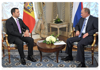 Председатель Правительства Российской Федерации В.В.Путин встретился с Премьер-министром Республики Молдовы В.В.Филатом