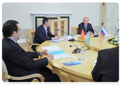 Prime Minister Vladimir Putin meeting with Eurasian Economic Community member states’ heads of government