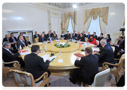 Председатель Правительства Российской Федерации В.В.Путин принял участие в заседании Высшего органа Таможенного союза на уровне глав правительств