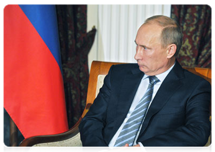 Председатель Правительства Российской Федерации В.В.Путин провёл встречу с Премьер-министром Республики Беларусь М.В.Мясниковичем