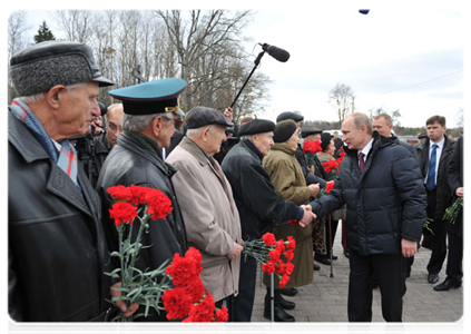 Председатель Правительства Российской Федерации В.В.Путин принял участие в церемонии открытия мемориального комплекса «Хацунь»