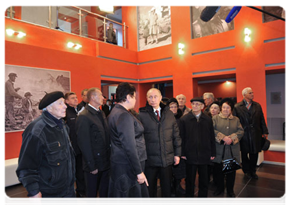 Председатель Правительства Российской Федерации В.В.Путин принял участие в церемонии открытия мемориального комплекса «Хацунь»