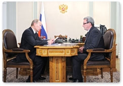 Председатель Правительства Российской Федерации В.В.Путин провёл рабочую встречу с главой Республики Коми В.М.Гайзером