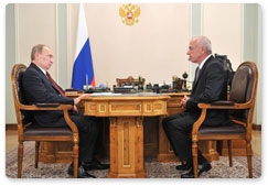 Председатель Правительства Российской Федерации В.В.Путин провёл рабочую встречу с главой Республики Адыгея А.К.Тхакушиновым