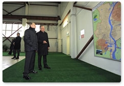 Председатель Правительства Российской Федерации В.В.Путин посетил насосную станцию первого подъёма «Новгородский водоканал», снабжающую водой весь город