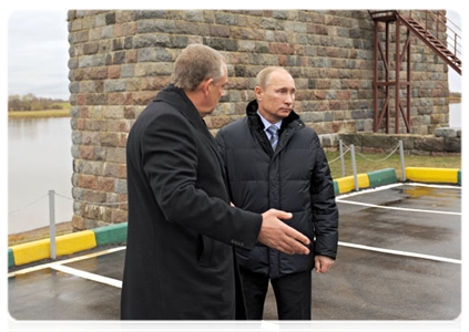 Председатель Правительства Российской Федерации В.В.Путин посетил насосную станцию первого подъёма «Новгородский водоканал», снабжающую водой весь город