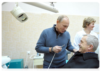 Председатель Правительства Российской Федерации В.В.Путин посетил Головчинскую участковую больницу
