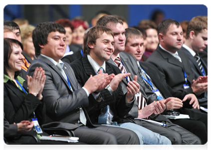 Участники пленарного заседания Всероссийского форума сельской интеллигенции