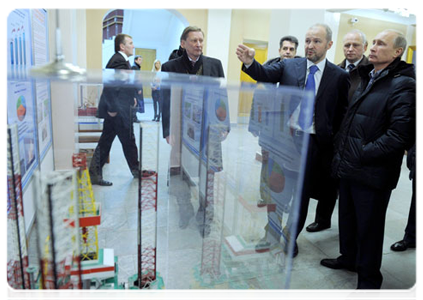 Prime Minister Vladimir Putin visits the Sevmash Production Association