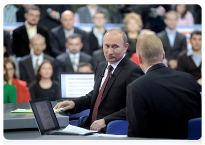 The live Q&A session A Conversation with Vladimir Putin: Continued