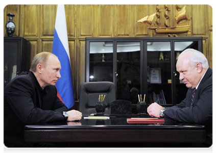 Председатель Правительства Российской Федерации В.В.Путин провёл рабочую встречу с главой Республики Хакасия В.М.Зиминым
