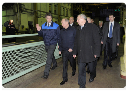 Председатель Правительства Российской Федерации В.В.Путин посетил ОАО «Балтийский завод»