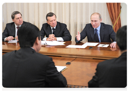 Председатель Правительства Российской Федерации В.В.Путин встретился с Президентом Туркменистана Г.М.Бердымухамедовым