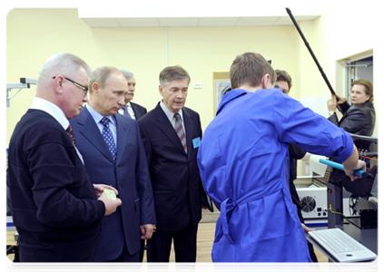 Председатель Правительства Российской Федерации В.В.Путин посетил Политехнический колледж городского хозяйства