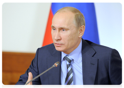 Председатель Правительства Российской Федерации В.В.Путин провёл заседание Народного штаба и Федерального координационного совета ОНФ