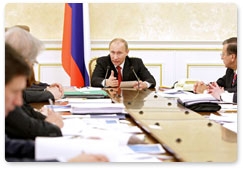 Председатель Правительства Российской Федерации В.В.Путин провёл совещание по сценарным условиям долгосрочного прогноза социально-экономического развития России на период до 2030 года