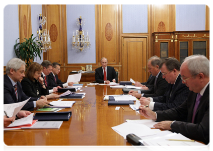 Председатель Правительства Российской Федерации В.В.Путин провёл заседание Наблюдательного совета Внешэкономбанка