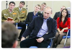 Председатель Правительства Российской Федерации В.В.Путин встретился в Сочи с представителями студенческих организаций