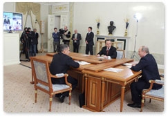 Председатель Правительства Российской Федерации В.В.Путин провёл в Санкт-Петербурге совещание в формате видеоконференции по подготовке ХХVII Всемирной летней универсиады