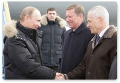 Председатель Правительства Российской Федерации В.В.Путин прибыл с рабочей поездкой в Республику Удмуртия