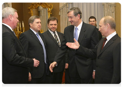 Председатель Правительства Российской Федерации В.В.Путин встретился с Президентом Республики Словения Д.Тюрком