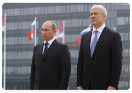 Prime Minister Vladimir Putin meeting with Serbian President Boris Tadić