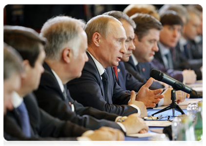 Председатель Правительства Российской Федерации В.В.Путин принял участие в российско-сербских переговорах по экономическим вопросам