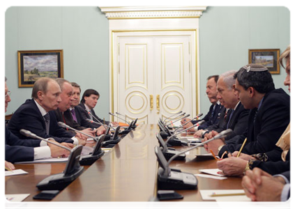 Председатель Правительства Российской Федерации В.В.Путин встретился с Премьер-министром Израиля Б.Нетаньяху