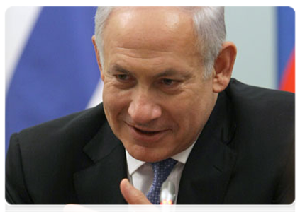 Премьер-министр Израиля Б.Нетаньяху на встрече с Председателем Правительства Российской Федерации В.В.Путиным