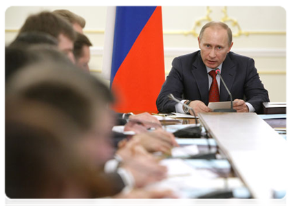 Председатель Правительства Российской Федерации В.В.Путин провёл заседание правительственной комиссии по контролю за осуществлением иностранных инвестиций