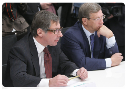 President of Alfa Bank Pyotr Aven and Chairman of the board of the Sistema financial corporation Vladimir Yevtushenkov