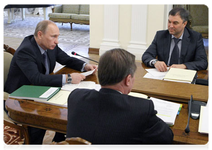 Председатель Правительства Российской Федерации В.В.Путин провёл заседание Правительственной комиссии по высоким технологиям и инновациям