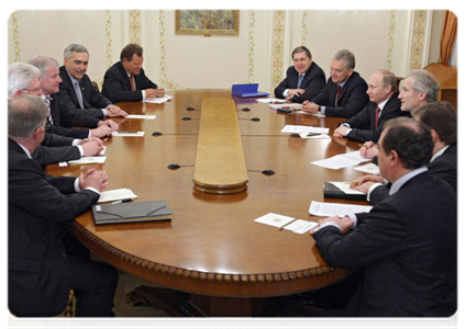 Председатель Правительства Российской Федерации В.В.Путин встретился с Премьер-министром федеральной земли Бавария Хорстом Зеехофером