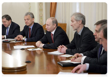 Prime Minister Vladimir Putin meeting with Minister-President of Bavaria Horst Seehofer