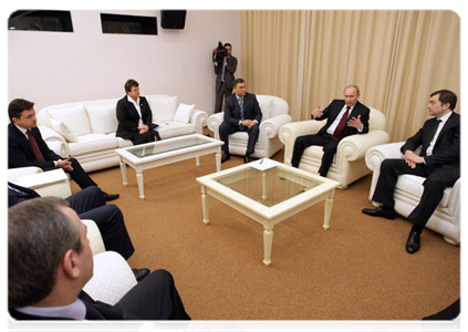 Председатель Правительства Российской Федерации В.В.Путин провёл встречу с руководством партии «Единая Россия»