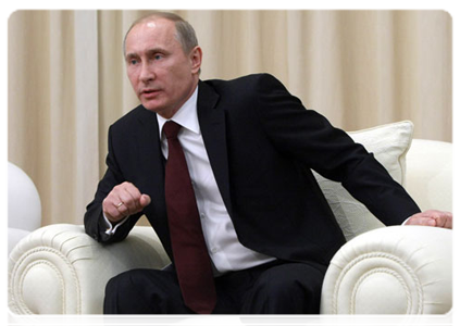 Председатель Правительства Российской Федерации В.В.Путин провёл встречу с руководством партии «Единая Россия»