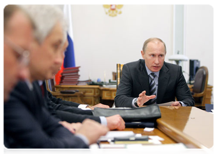Председатель Правительства Российской Федерации В.В.Путин провёл заседание наблюдательного совета Внешэкономбанка