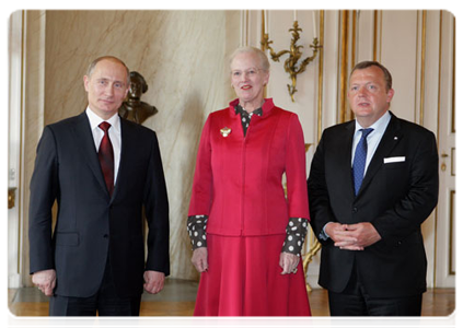 Председатель Правительства Российской Федерации В.В.Путин встретился с Королевой Дании Маргрете II